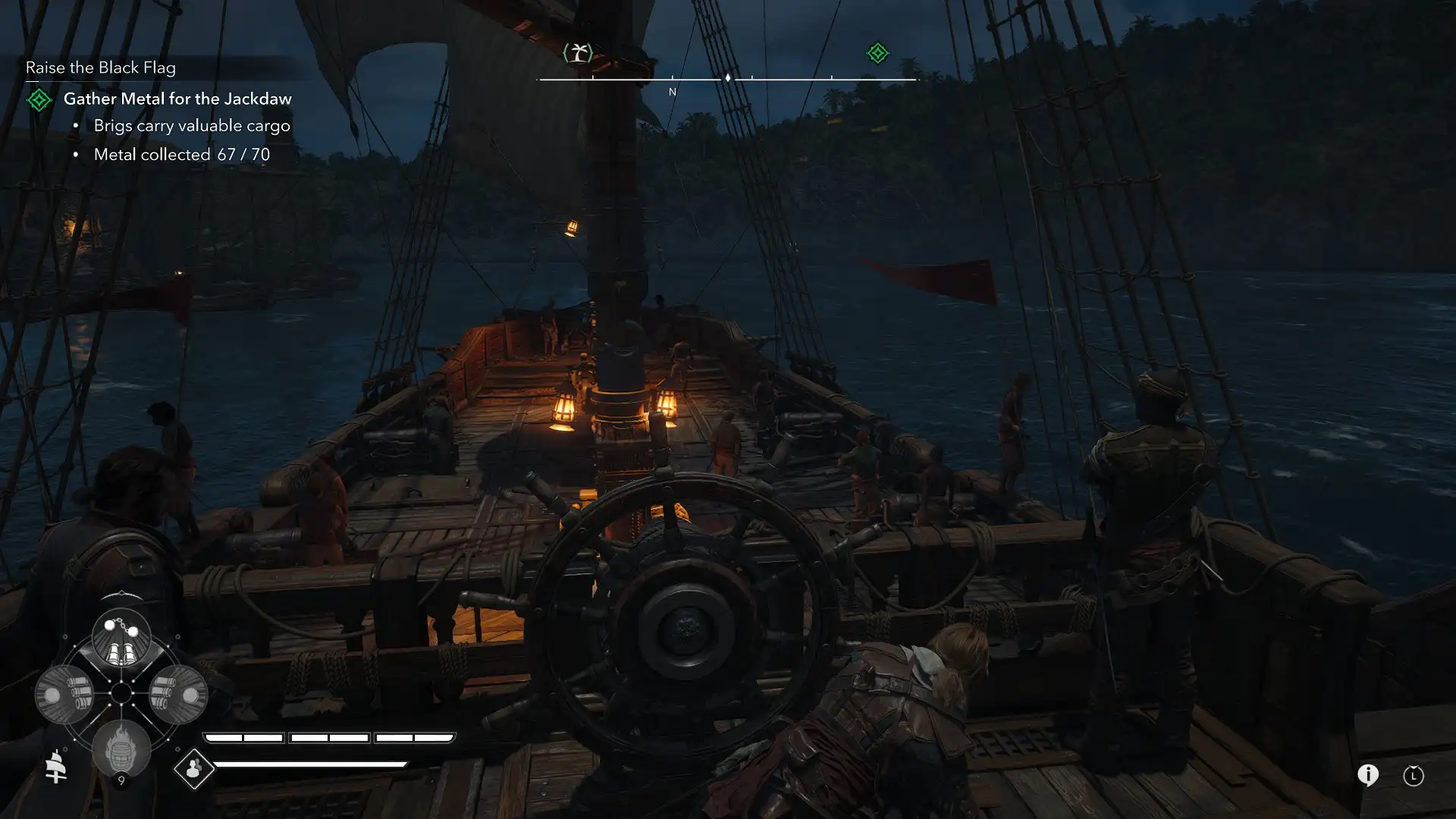 Edward Kenway navegando en Assassin's Creed Black Flag Resynced