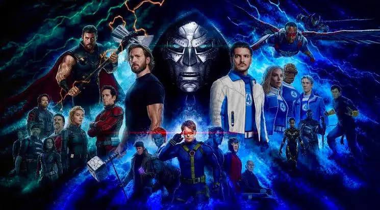 Póster de Avengers: Doomsday con el Doctor Doom en el centro rodeado por los héroes del MCU