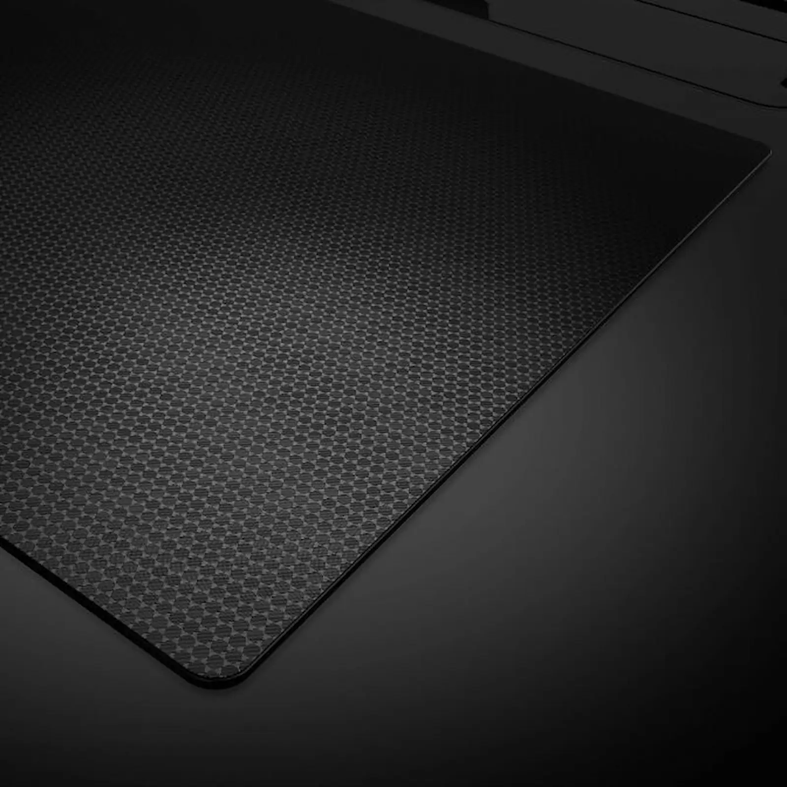 Superficie de vidrio mate del Corsair MM Glass Large en detalle