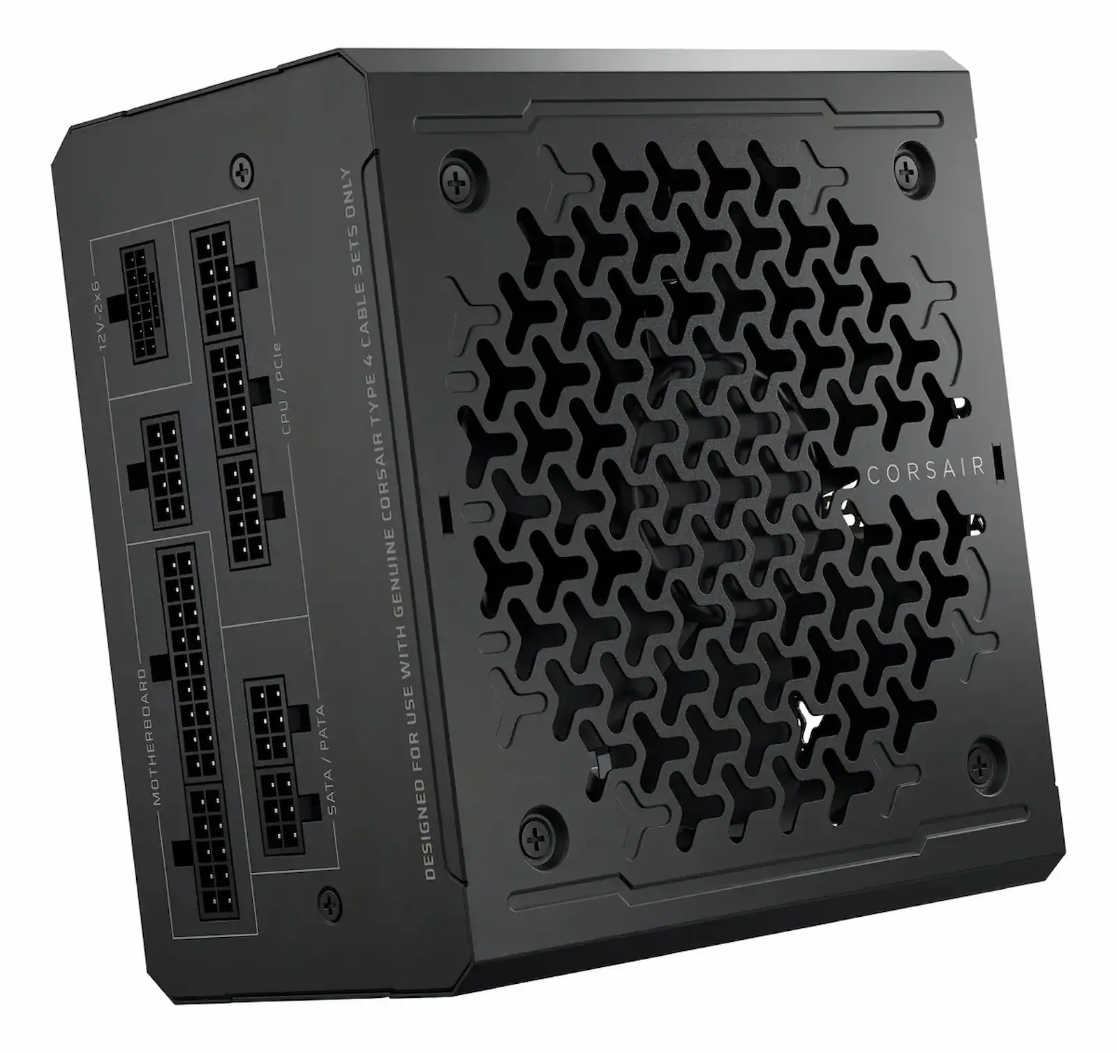Fuente Corsair RM1000e ATX 3.1 vista frontal