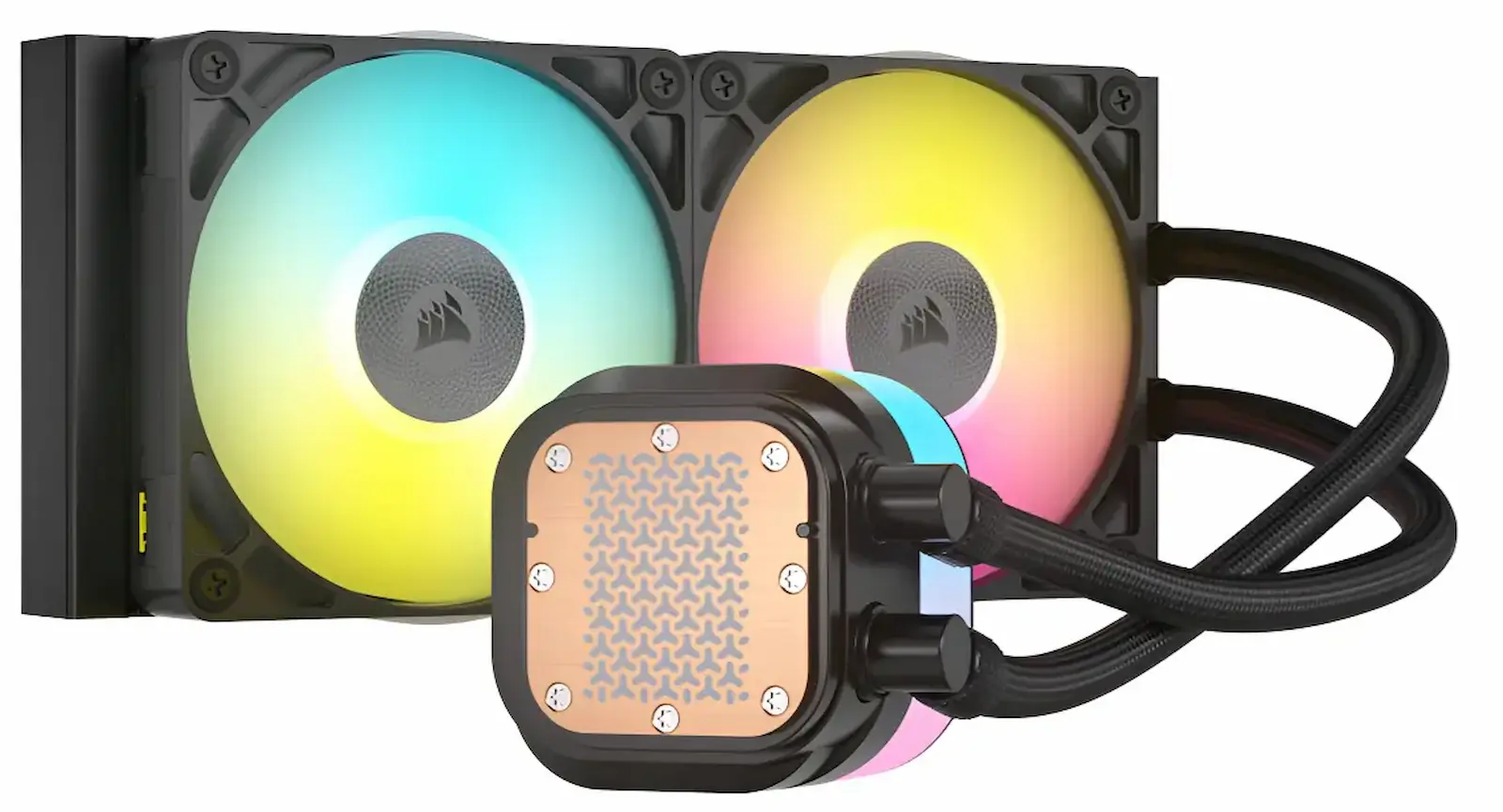 AIO Corsair iCUE LINK Titan RX RGB 240 en negro con ventiladores RGB