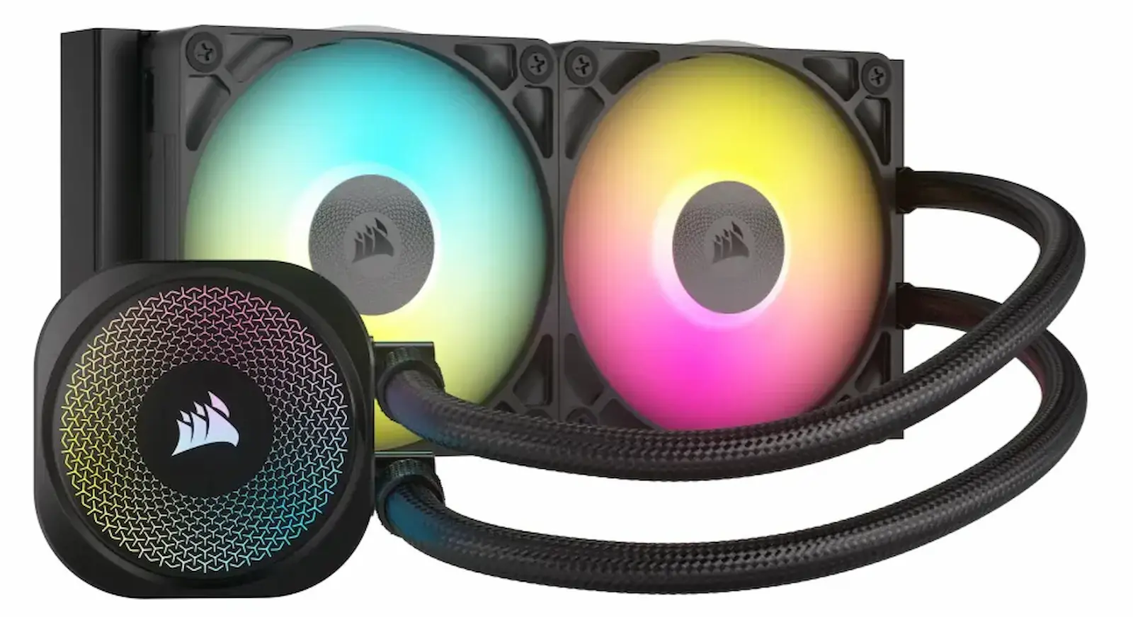 Bomba y ventiladores RGB del AIO Corsair iCUE LINK Titan RX 240