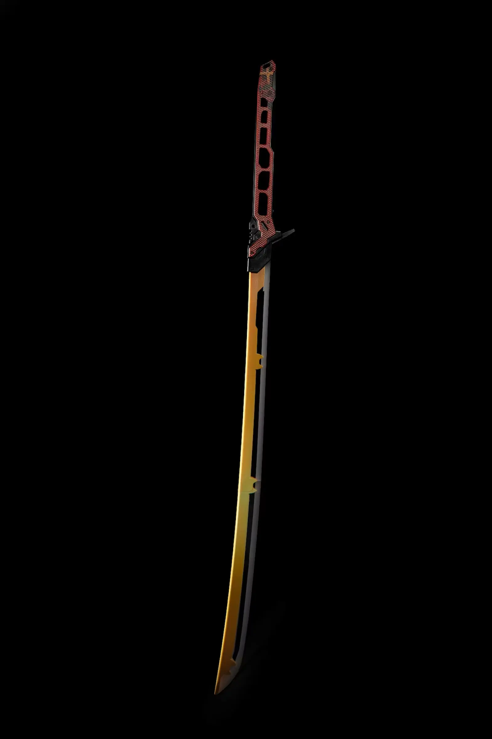 Katana térmica Valentino de Cyberpunk 2077 con la hoja apagada