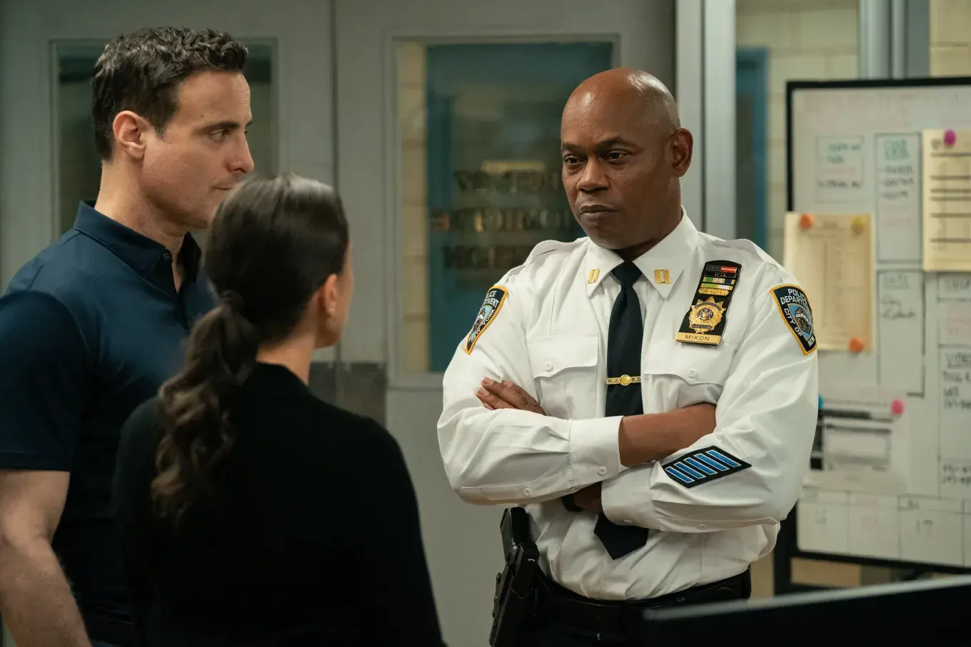 Dominic Fumusa, Kadia Saraf y Bokeem Woodbine en Dexter: Resurrection temporada 2