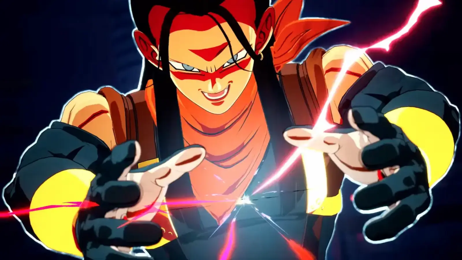 Súper Androide 17 lanzando un ataque de energía en Dragon Ball Sparking Zero