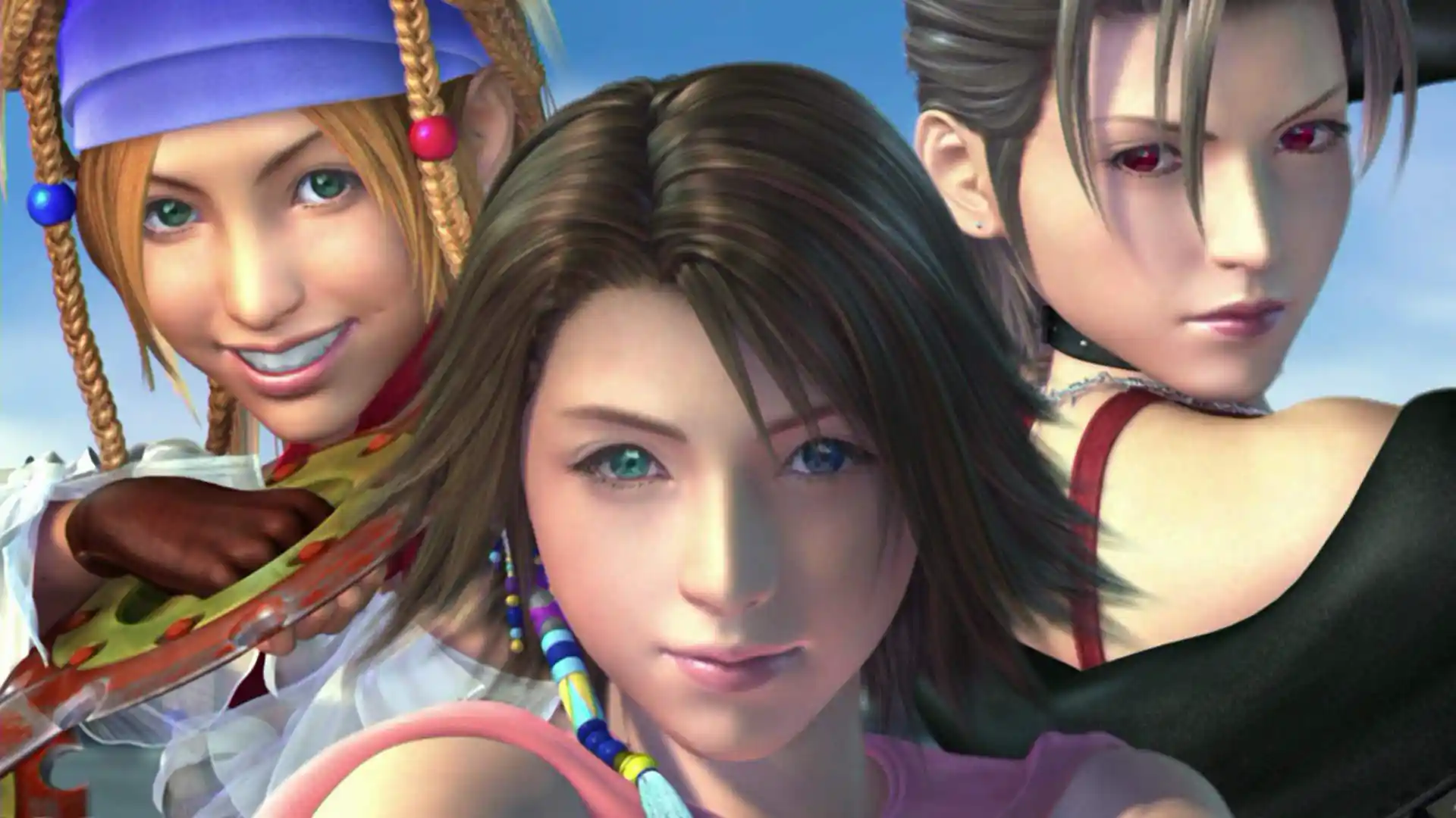 Yuna, Rikku y Paine, las protagonistas de Final Fantasy X-2, en la remasterización para Switch 2