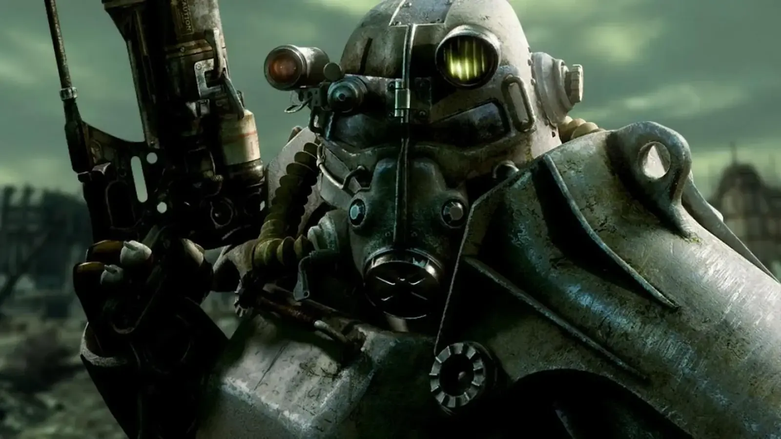 Una armadura asistida de Fallout 3, la franquicia en la que Obsidian trabaja junto a Bethesda Game Studios