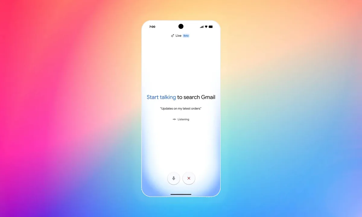 Gemini live Gmail