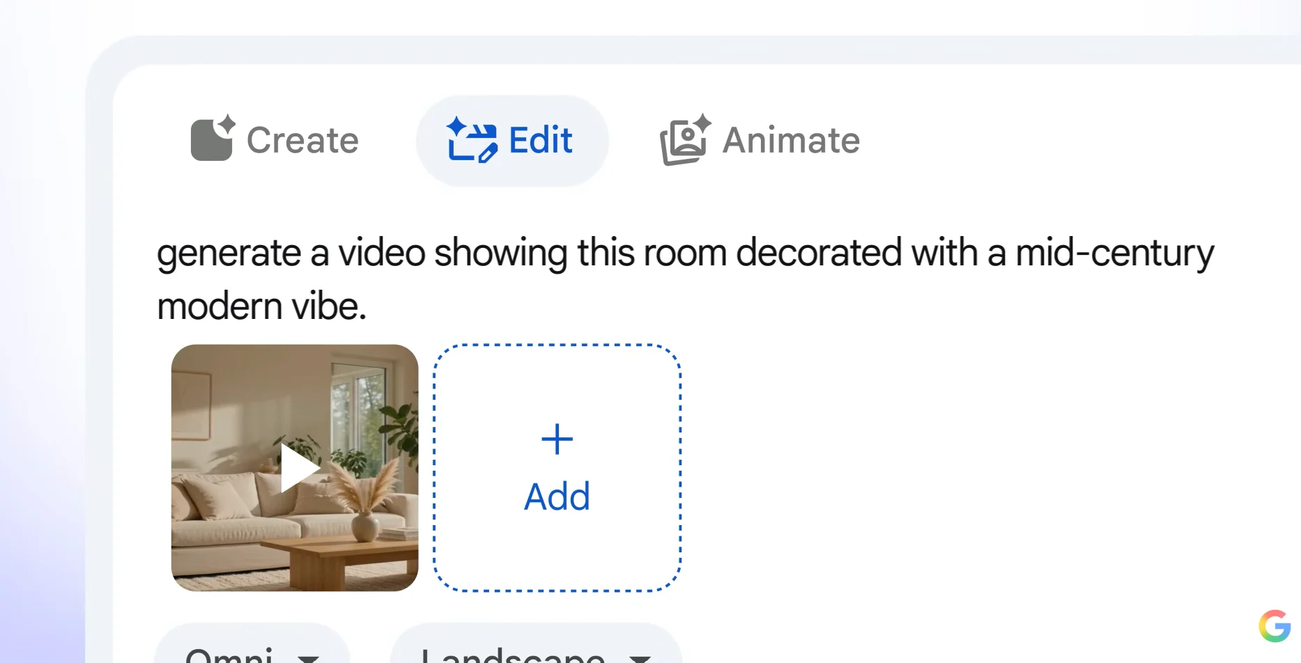Edición de videos con IA en Google Vids usando instrucciones de texto
