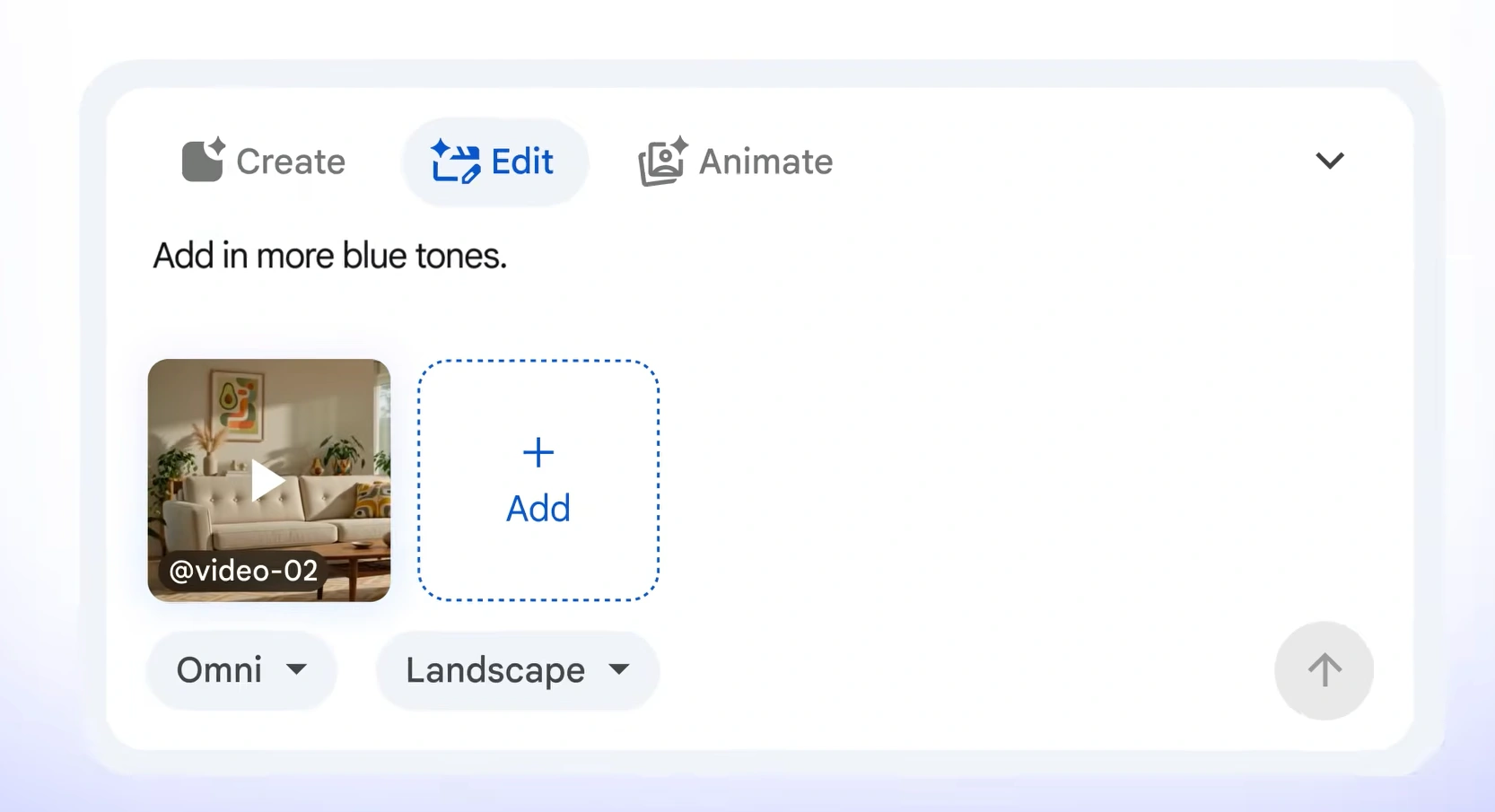 Interfaz de Google Vids con las nuevas funciones de Gemini Omni