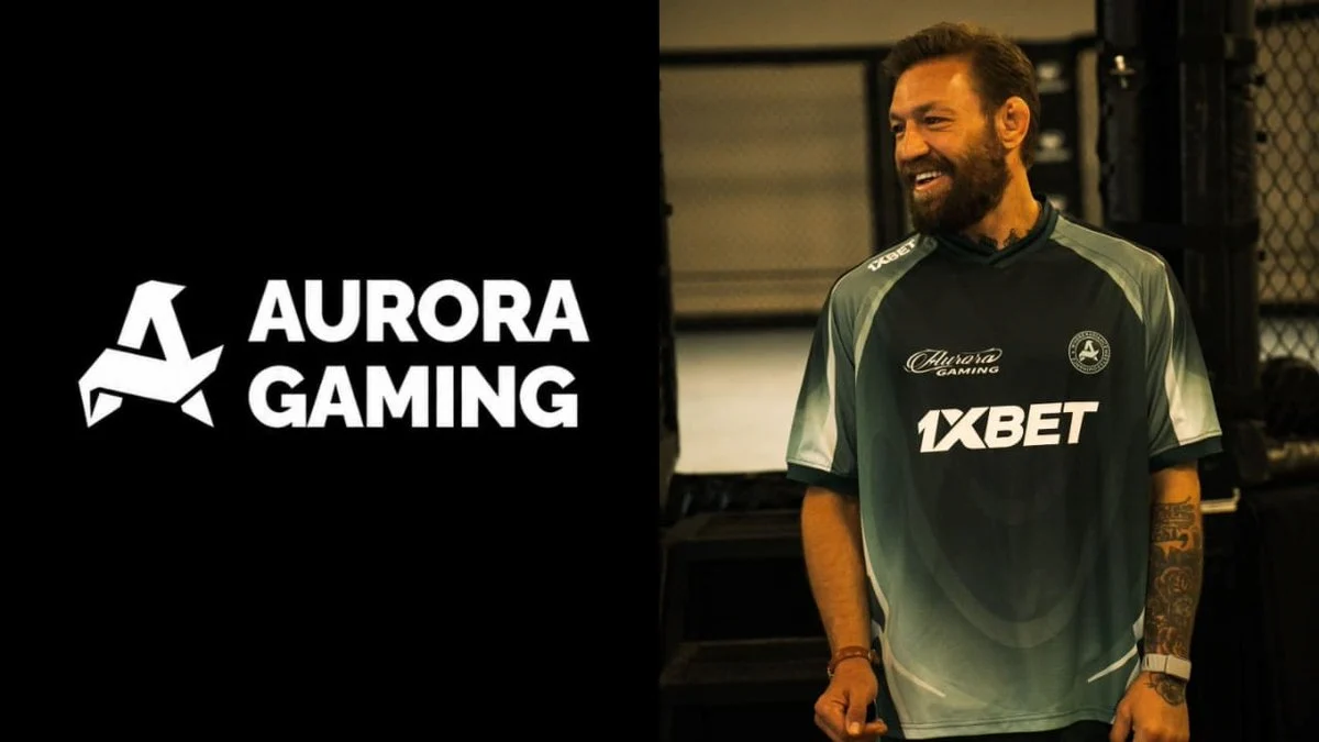 Anuncio de la alianza entre Conor McGregor y Aurora Gaming compartido en redes sociales