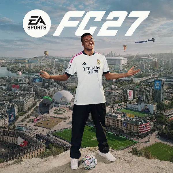 Arte de la Standard Edition de EA Sports FC 27 con Kylian Mbappé