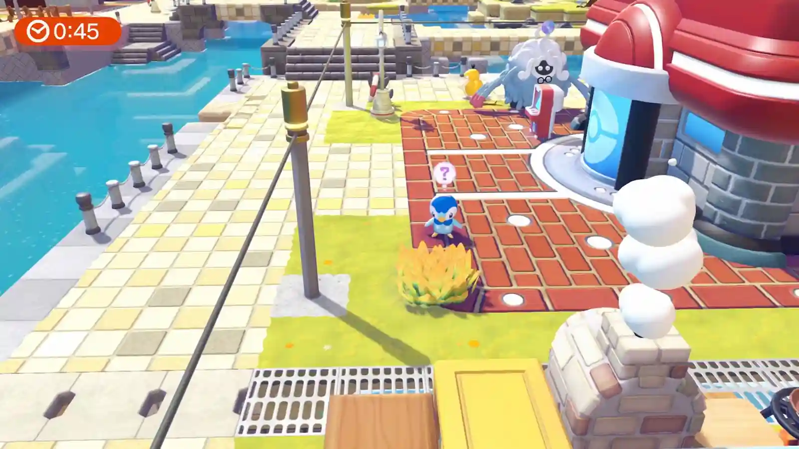 Zorua jugando a las escondidas en el evento gratuito de Pokopia