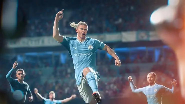 Erling Haaland en la portada de EA Sports FC 24