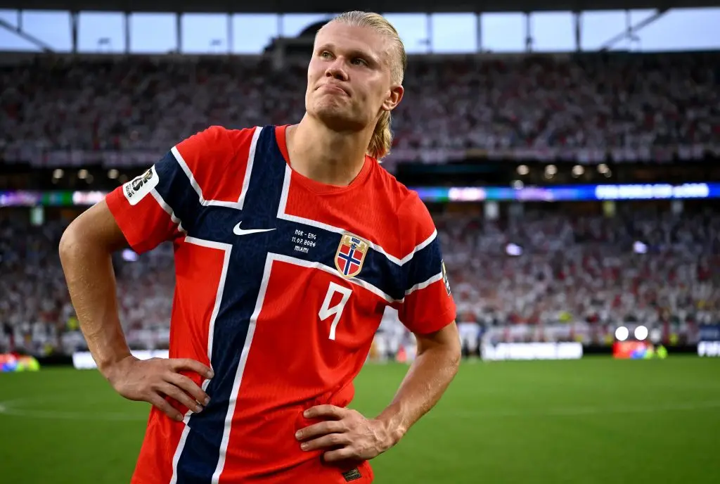 Erling Haaland con la camiseta de Noruega en el Mundial 2026