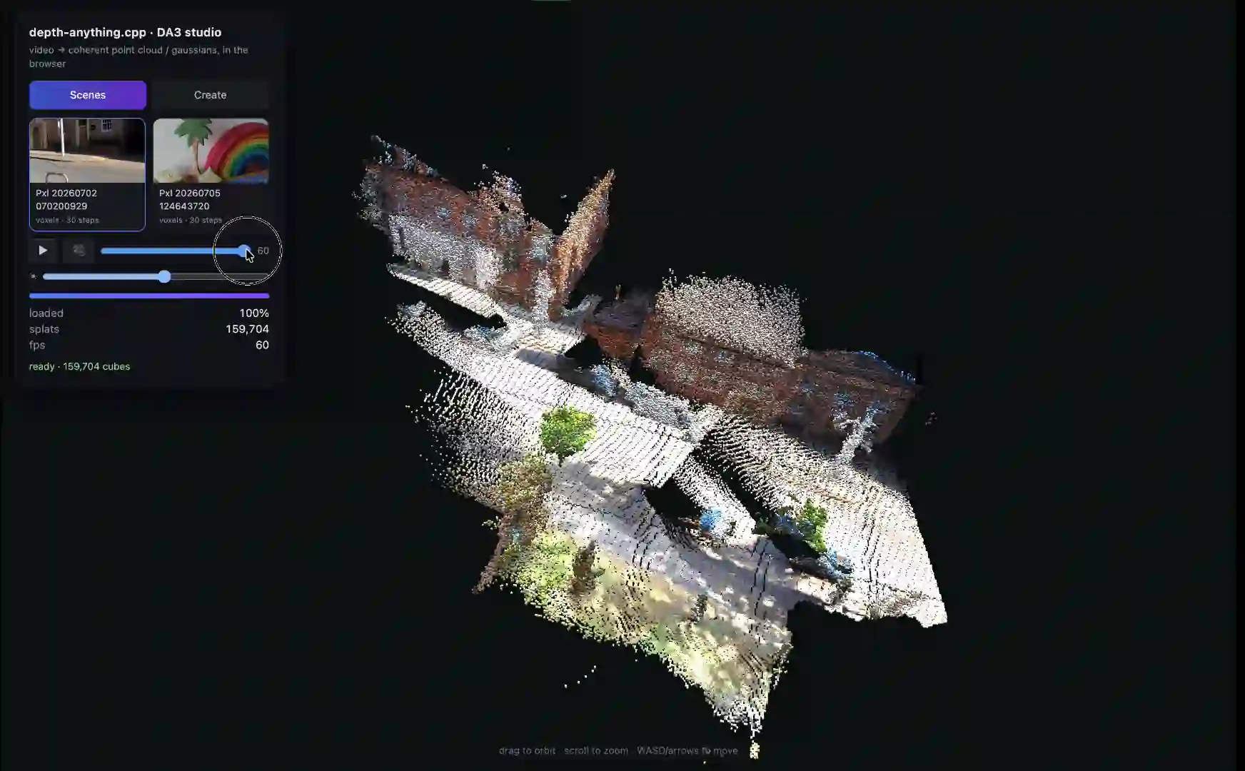Reconstrucción 3D voxel de un video usando IA