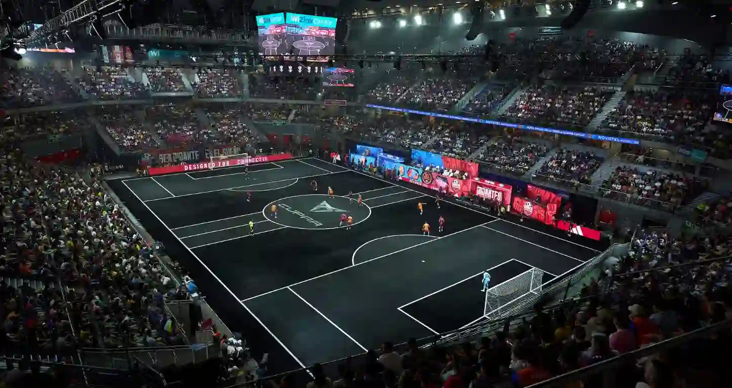 Vista general de un partido de la Kings League