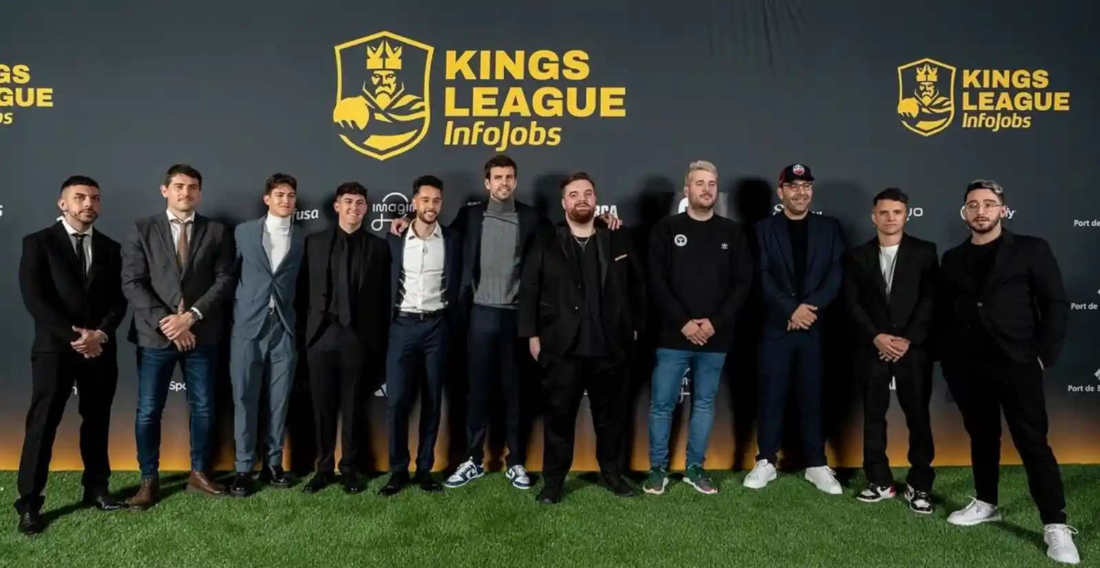 Presidentes de equipos de la Kings League en un evento de la competencia