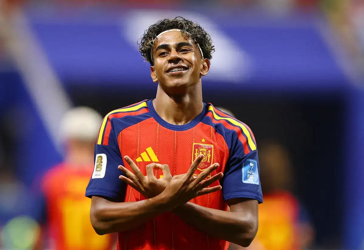 Lamine Yamal con la camiseta de España en el Mundial 2026