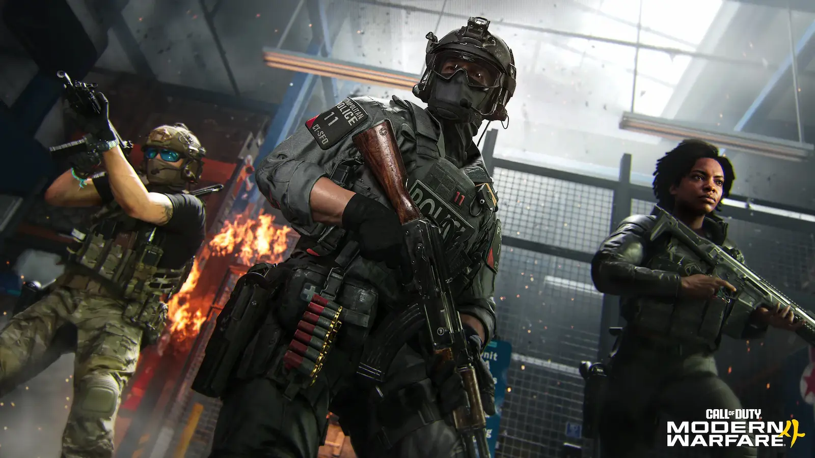 Operadores de Call of Duty Modern Warfare 4 en combate