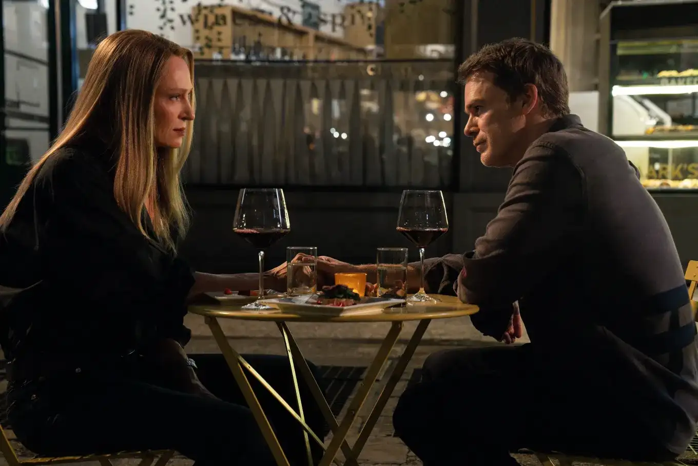 Michael C. Hall y Uma Thurman en segunda temporada de Dexter: Resurrection