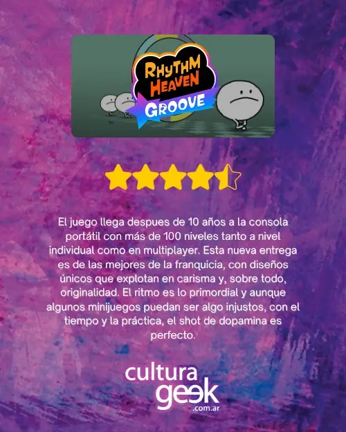Review Rhythm Heaven Groove Placa