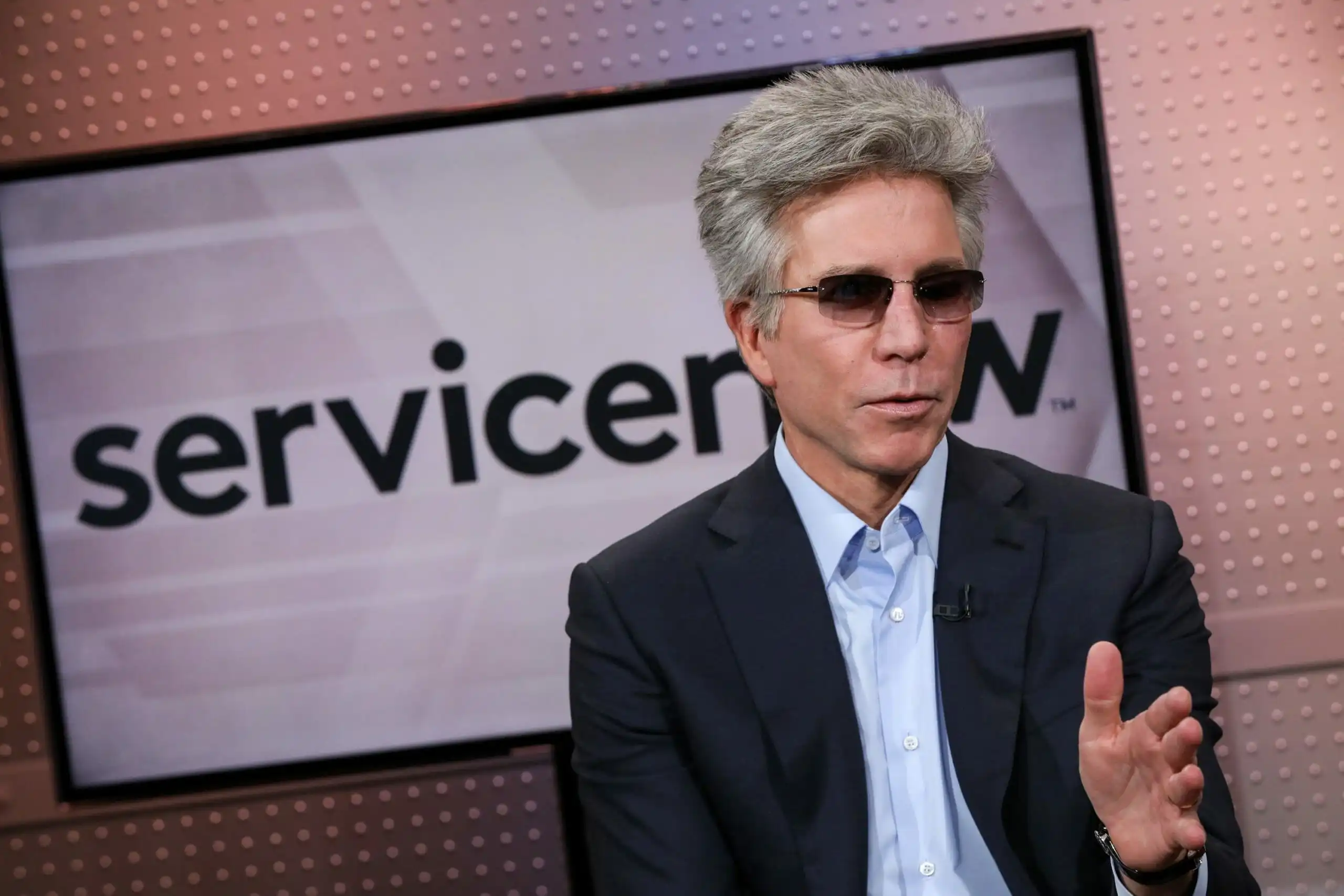 Bill McDermott, director ejecutivo de ServiceNow, durante una entrevista