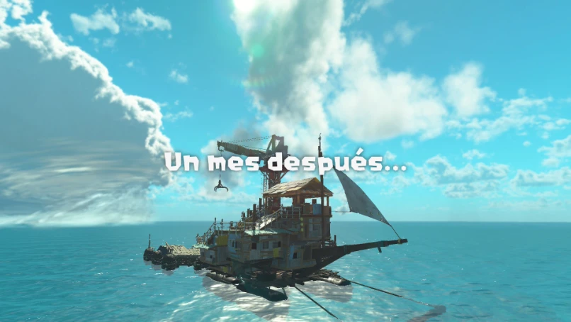 Splatoon Raiders: la base flotante del Clan Surimi navega el mar un mes después del accidente