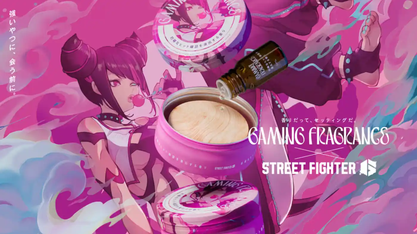 El perfume de Juri de Street Fighter 6, con notas frutales y almizcle