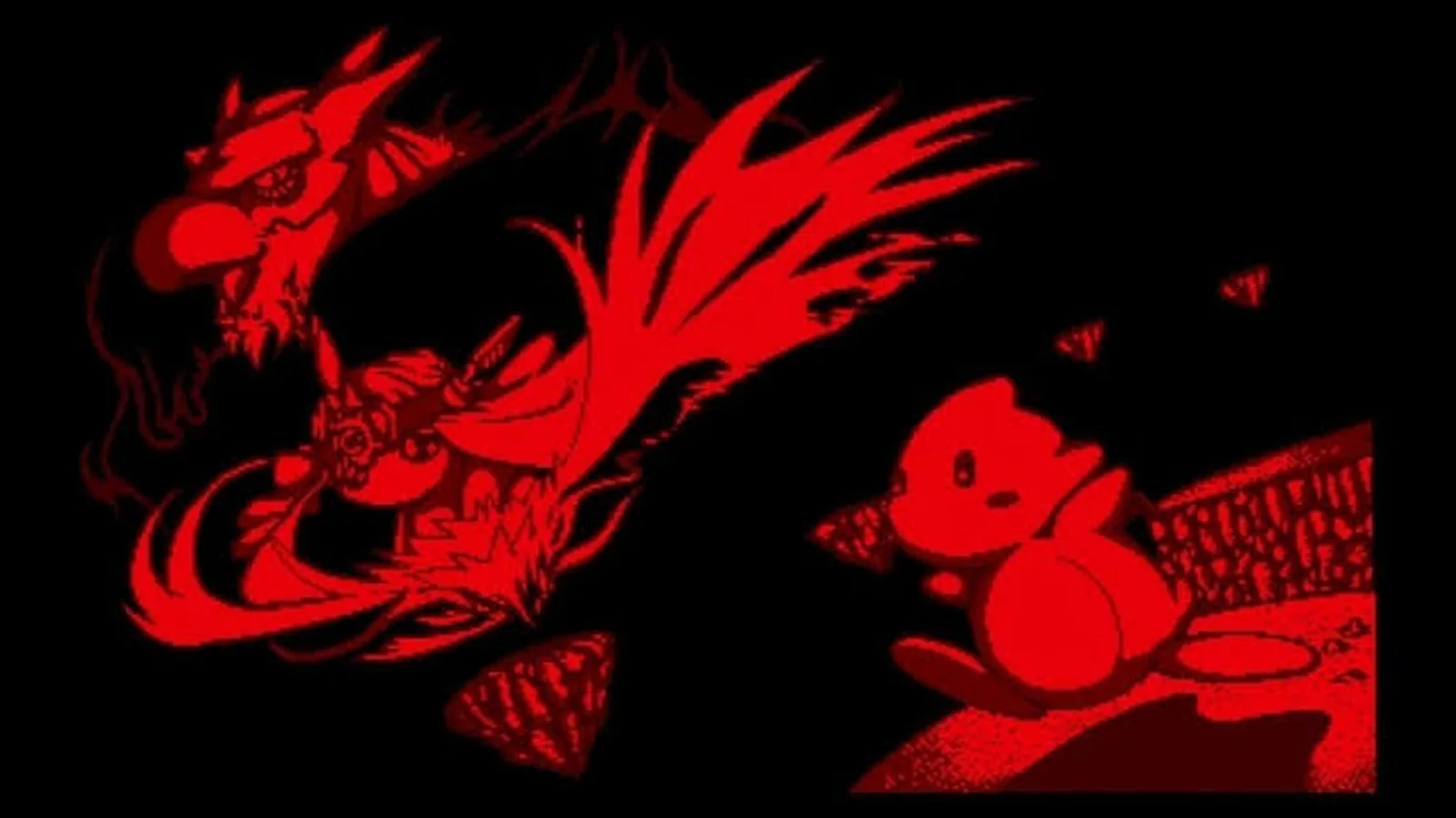 D-Hopper, el juego cancelado de Virtual Boy que llega a Nintendo Switch Online: el dragón enemigo y el príncipe Dorin en el rojo característico de la consola
