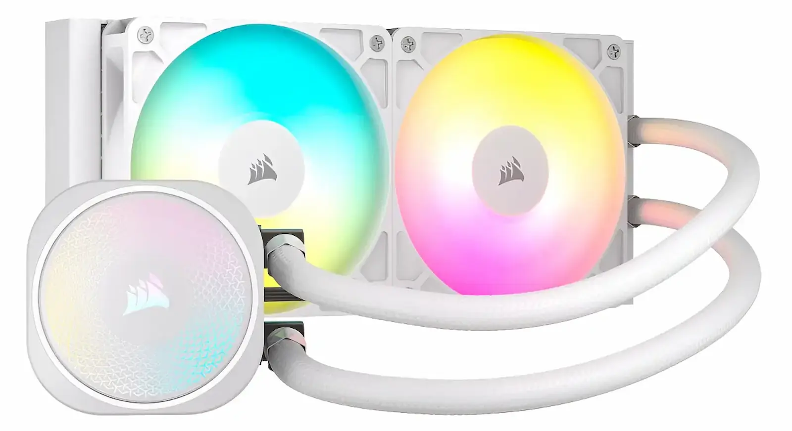 AIO Corsair Nautilus 240 RS ARGB White con ventiladores blancos