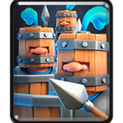 Carta Reclutas Reales (Royal Recruits) de Clash Royale, cuesta siete de elixir