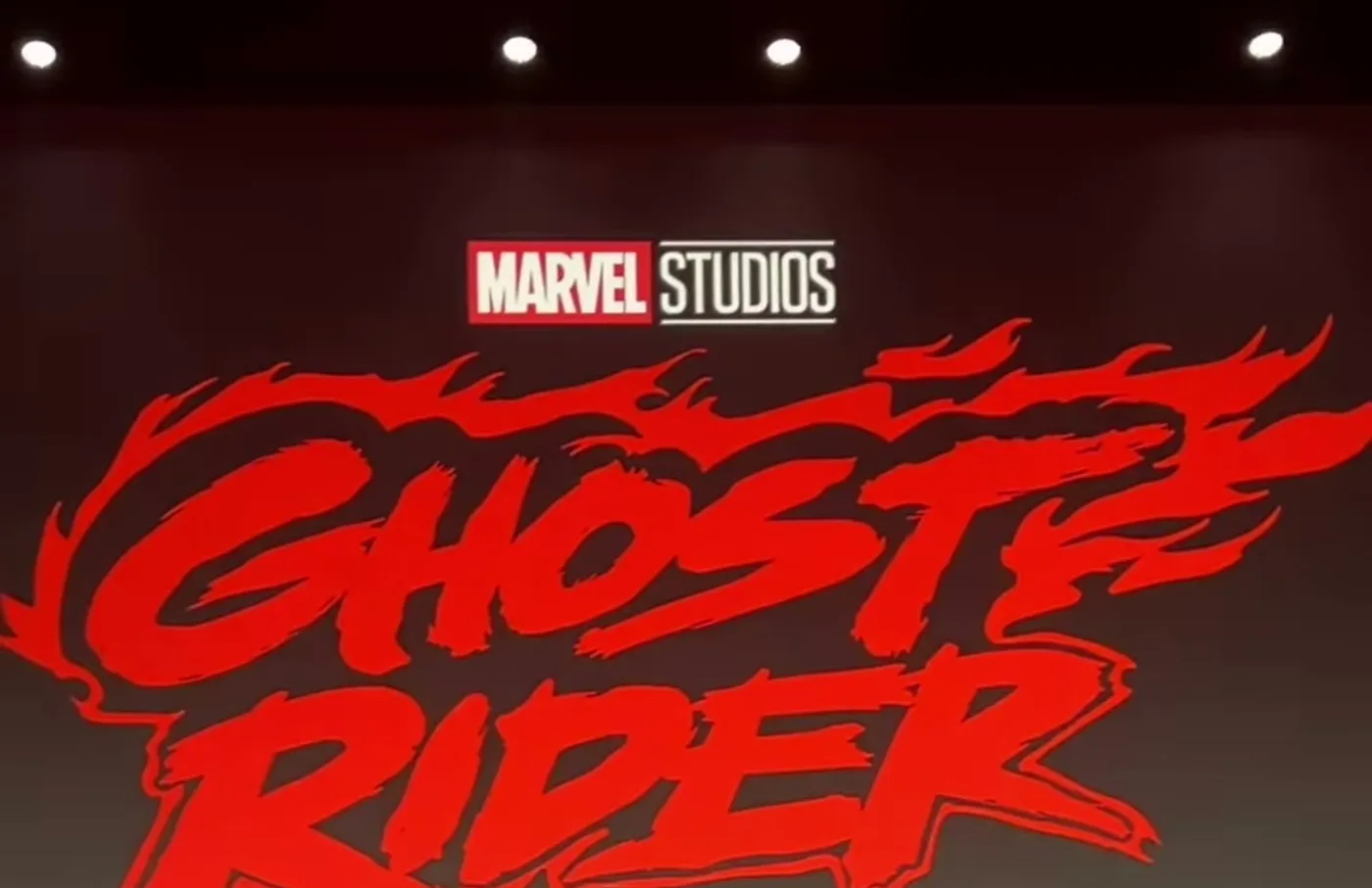Logo oficial de Ghost Rider de Marvel Studios presentado en la Comic-Con 2026