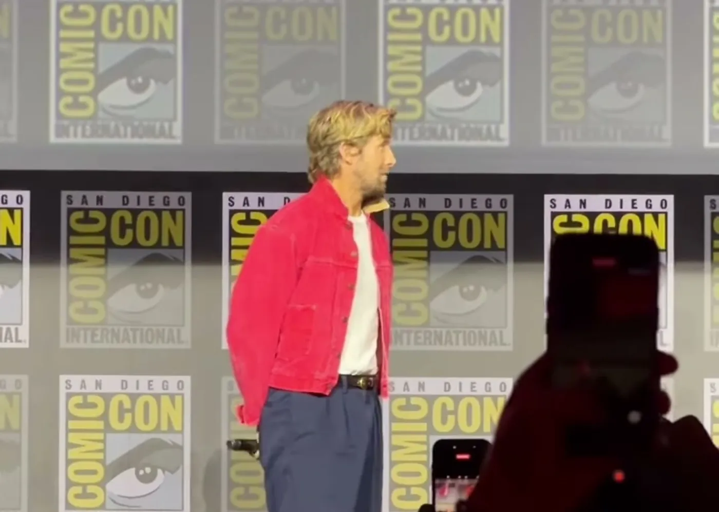 Ryan Gosling en el panel de Marvel en la Comic-Con 2026, anunciado como Ghost Rider