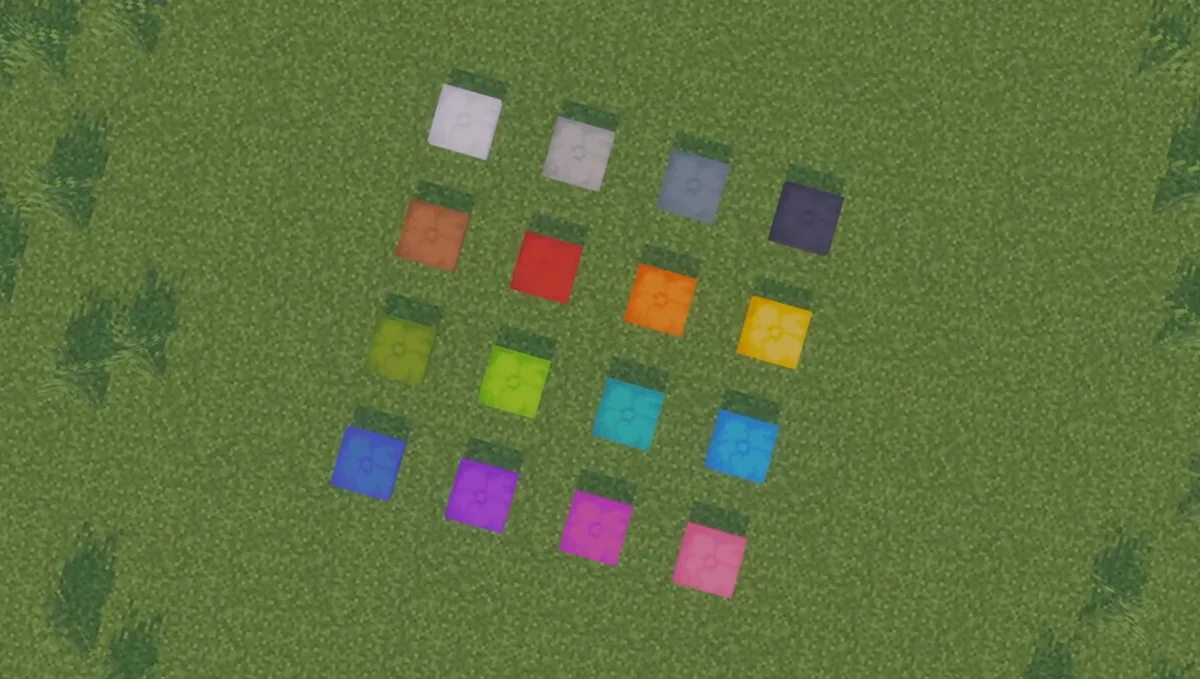 Los 16 colores de almohadones o Cushion que llegan a Minecraft