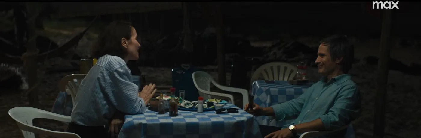 Mercedes y Guillermo en una cena en Nada entre los dos de Juan Taratuto