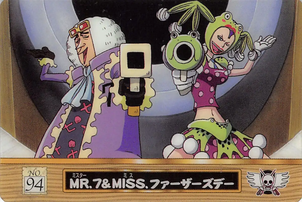 Mr. 7 en su diseño original del anime y manga de One Piece