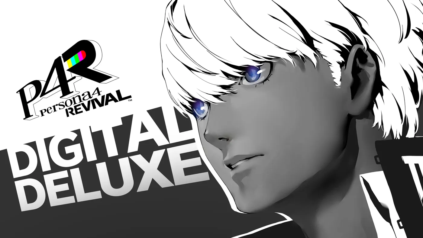 Arte de la edición Digital Deluxe de Persona 4 Revival con el protagonista