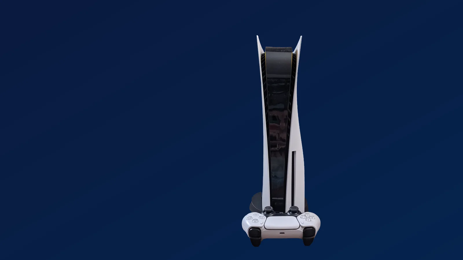 Consola PlayStation 5 con su control DualSense, la plataforma cuya PlayStation Store estrena precios regionales