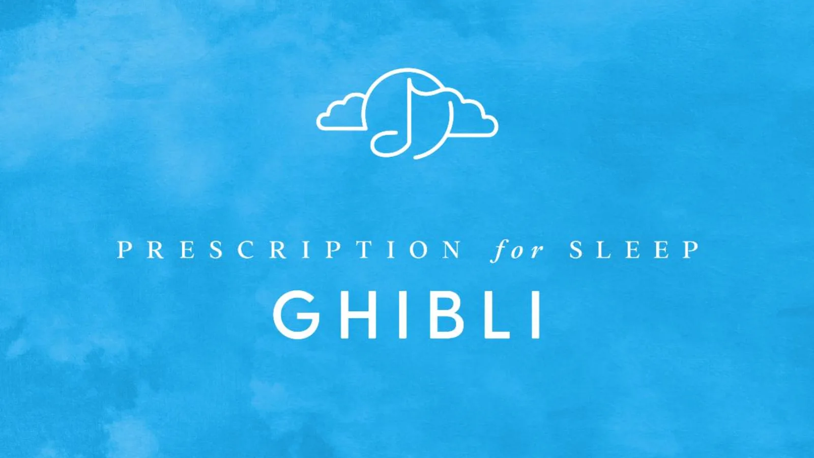 Portada del álbum Prescription for Sleep: Ghibli, de Norihiko Hibino y AYAKI (GENTLE LOVE)