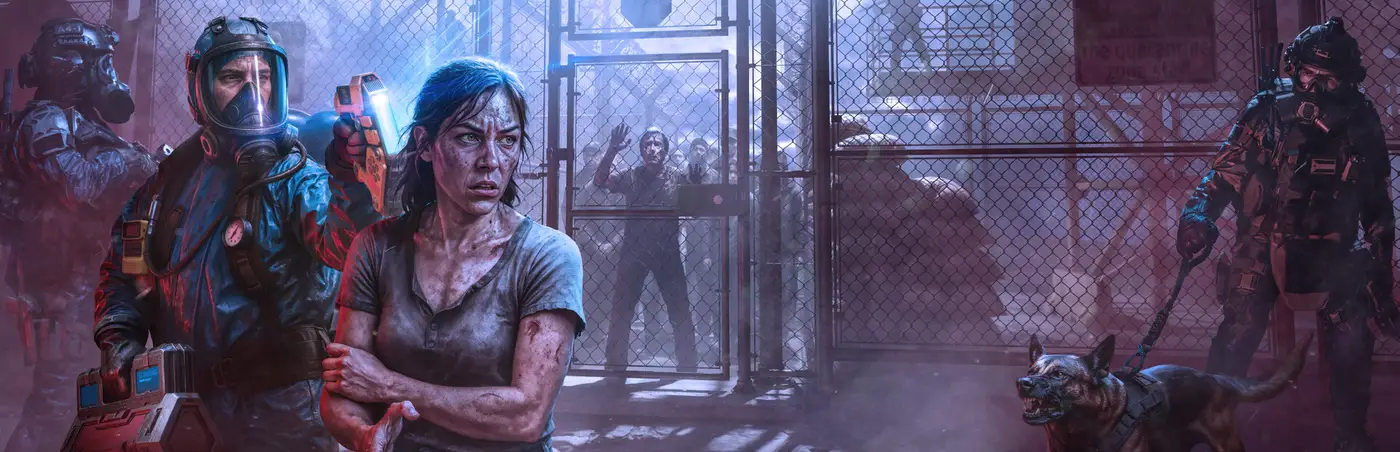 Arte oficial de Quarantine Zone: The Last Check, el simulador de puesto de control zombi de Devolver Digital