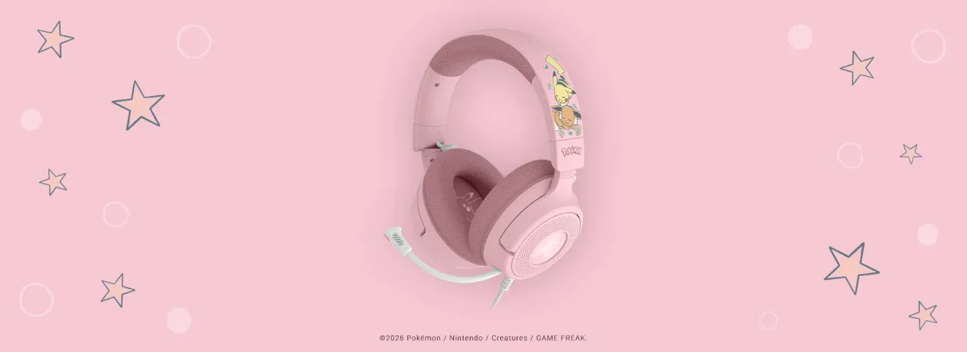 Auriculares Razer Kraken V4 X edición Pikachu y Eevee