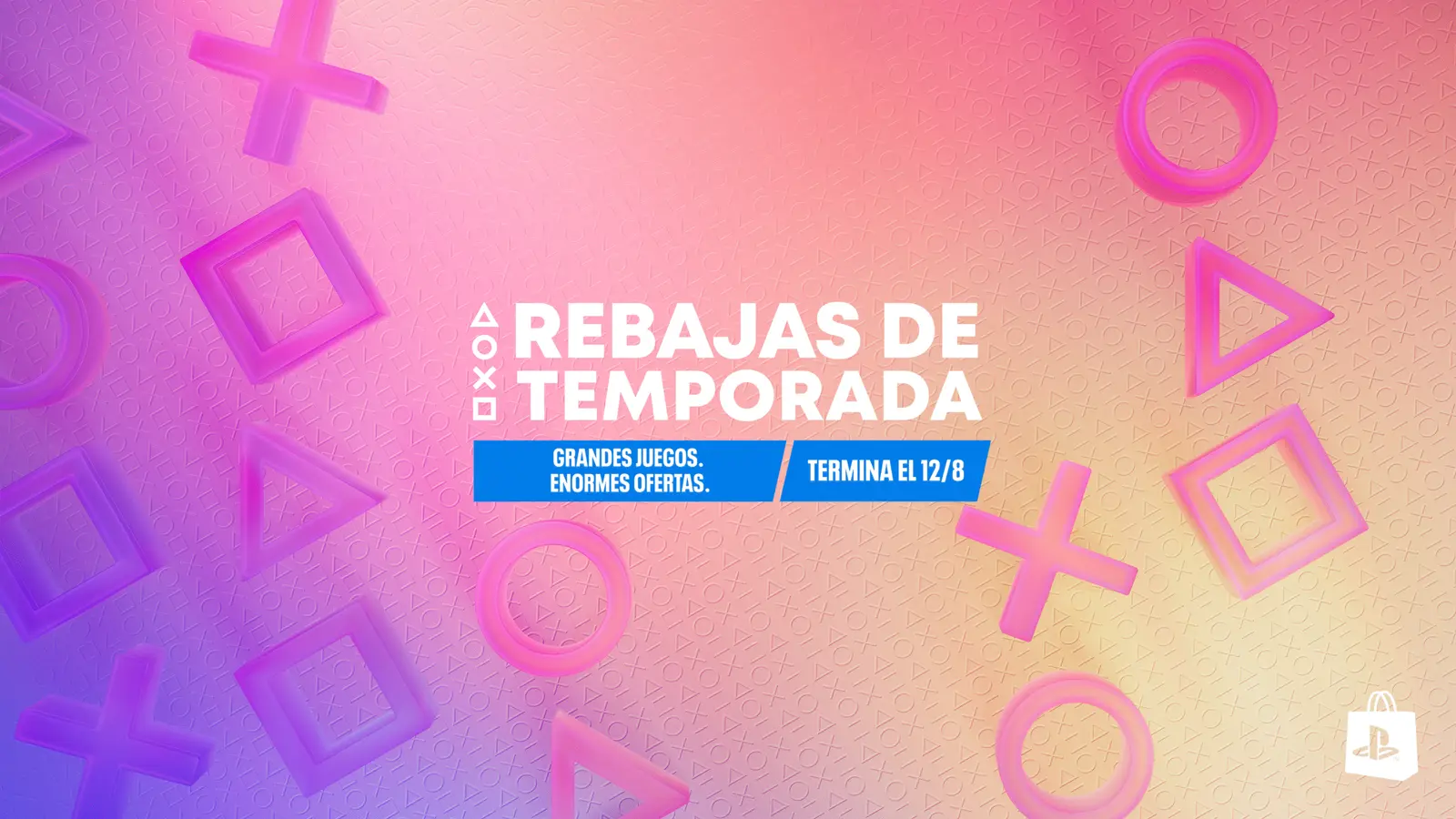 Arte oficial de las Rebajas de Temporada de PlayStation Store 2026 con hasta 75% de descuento