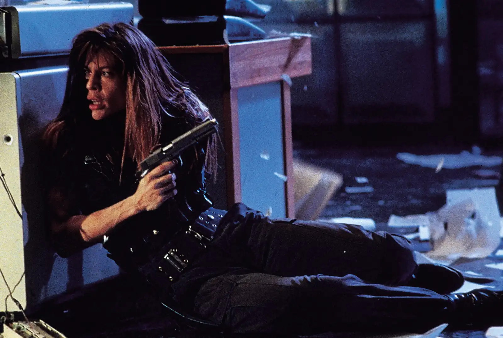 Sarah Connor (Linda Hamilton) en Terminator 2: El Juicio Final, que vuelve a los cines en 4K y 3D