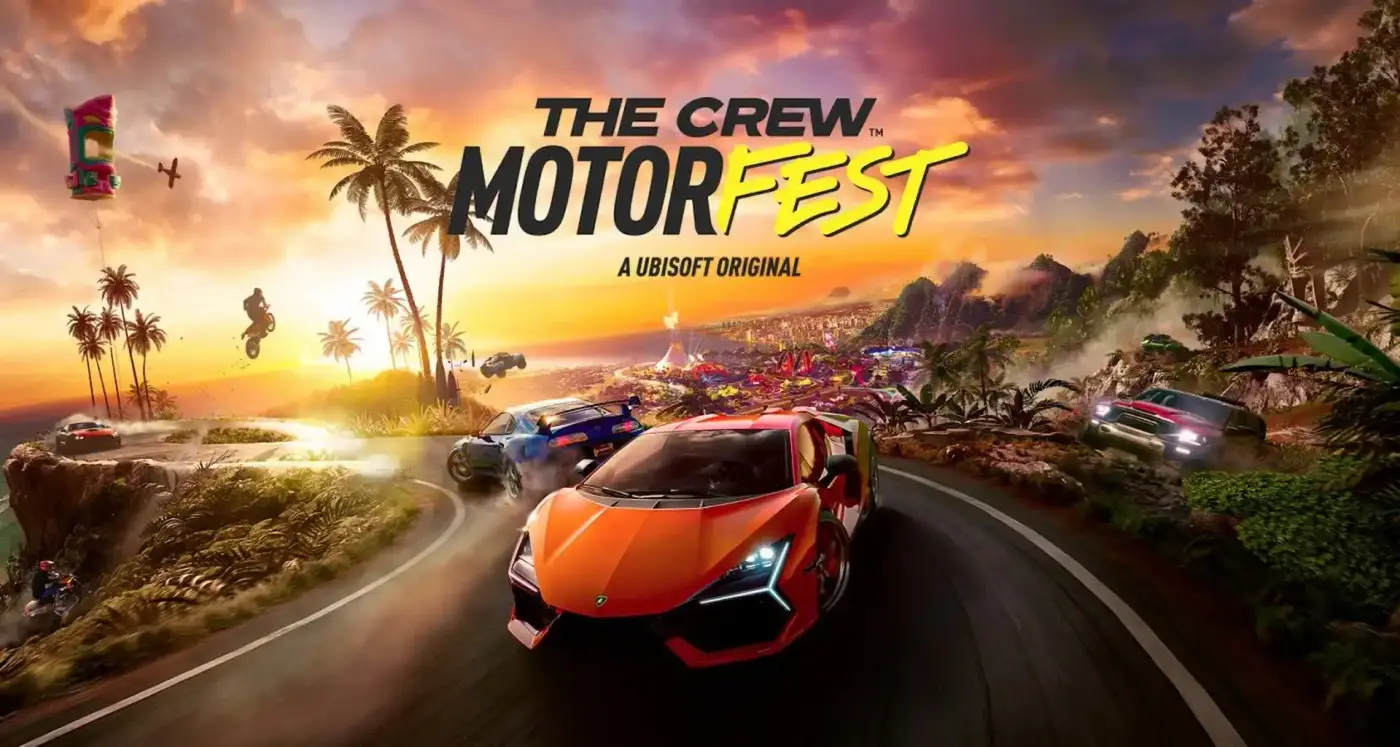 Arte oficial de The Crew Motorfest, el juego de carreras de Ubisoft que llega a Nintendo Switch 2