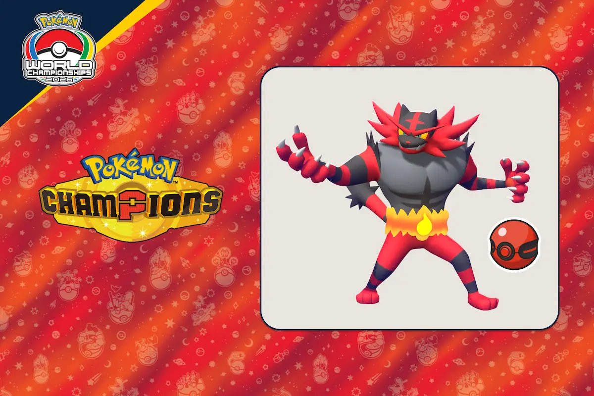 Incineroar, el drop de Pokémon Champions que se consigue con 60 minutos del Pokémon Worlds 2026
