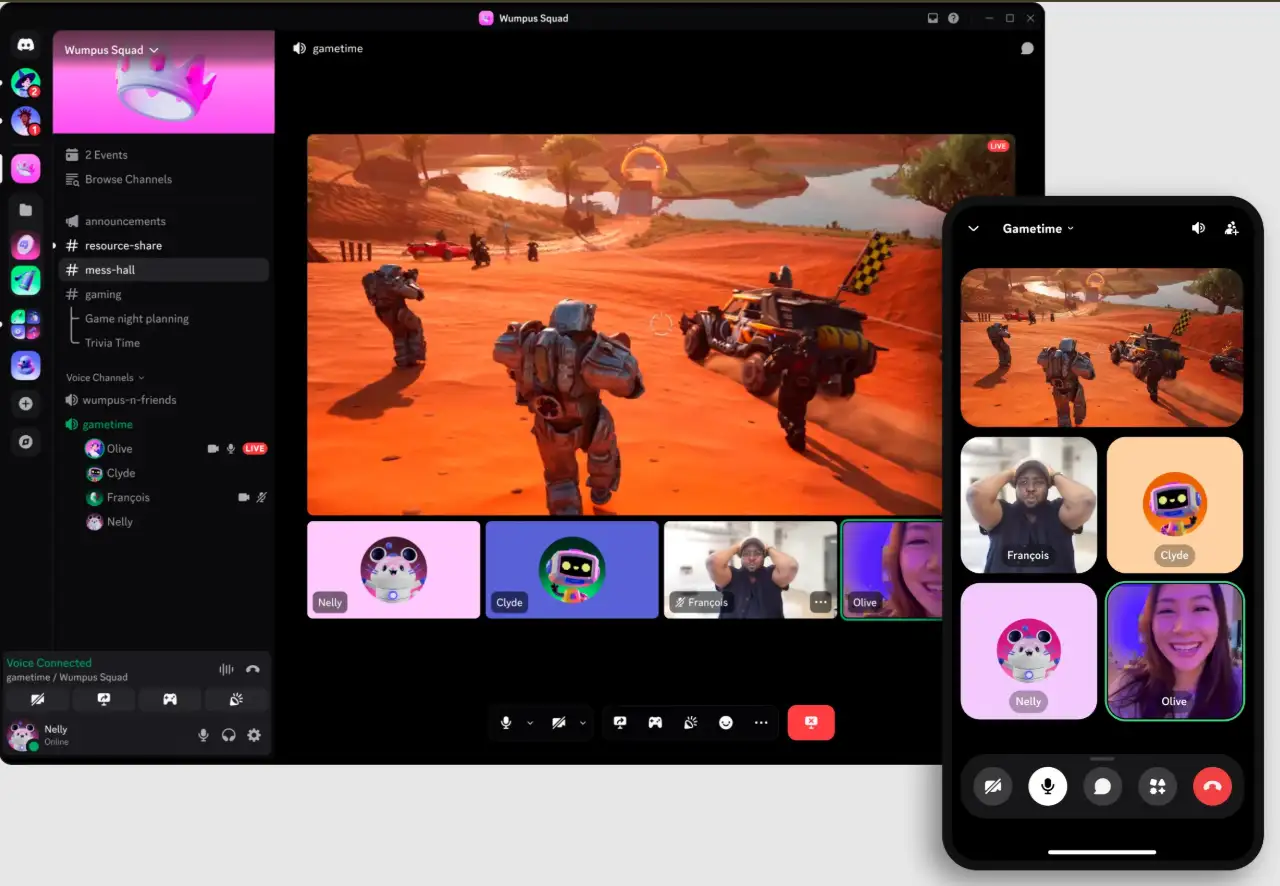 La función Go Live de Discord transmitiendo una partida, el recurso suspendido por Brasil