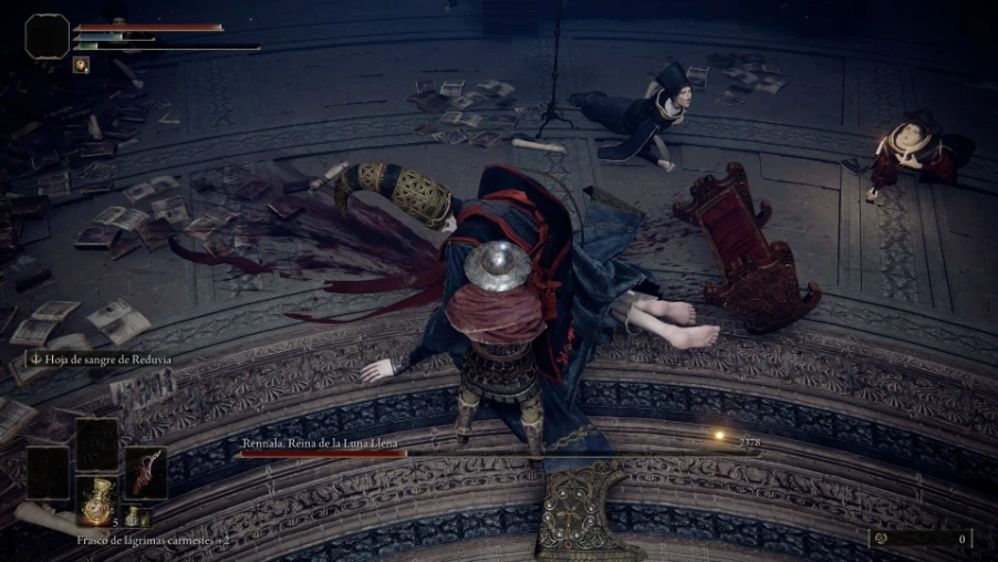 Jefe derrotado tras un combate en espacio cerrado en ELDEN RING Tarnished Edition