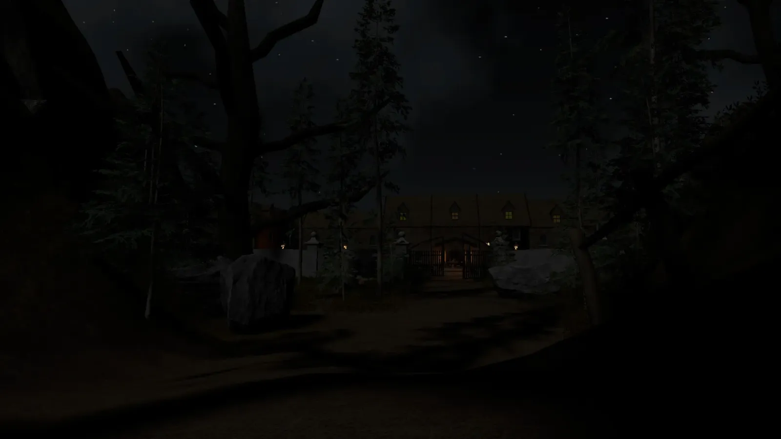La estancia del Cerro Ocaso de noche en Estancia Protocol Zero, el survival horror argentino