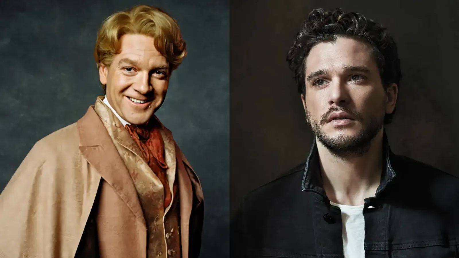Kenneth Branagh como Gilderoy Lockhart junto a Kit Harington, el nuevo actor del personaje en la serie de Harry Potter de HBO